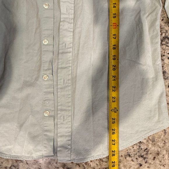 Charles Tyrwhitt 15.5 x 33 Slim Fit Light Green Dress Shirt Medium M EUC - Picture 3 of 6